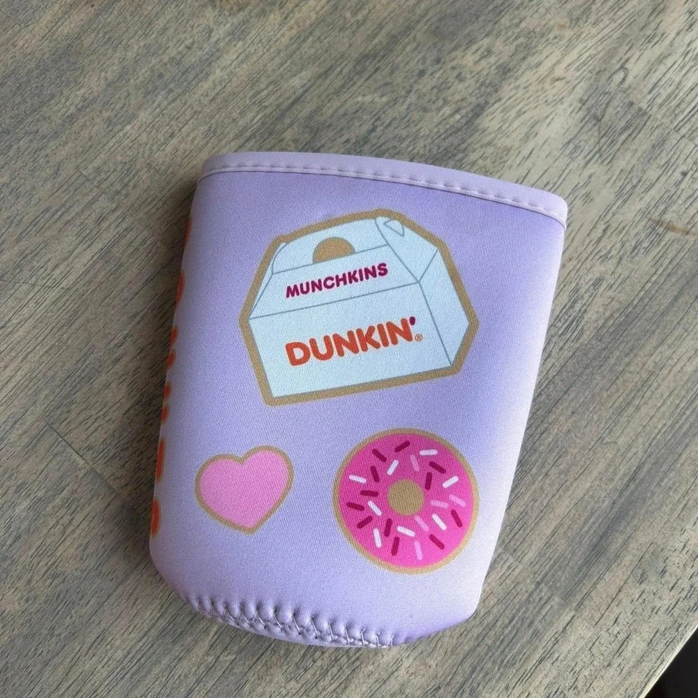 Stoney Clover Lane x Dunkin Donuts Iced Coffee Cup Sleeve Lilac Purple Neoprene